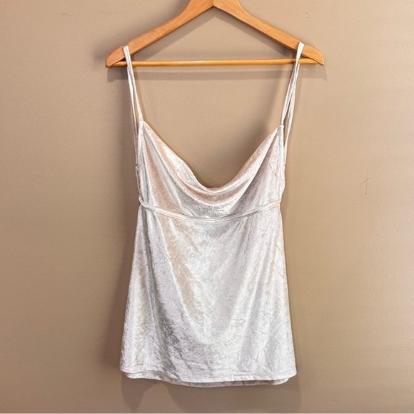 Free People ALL NIGHT VELVET TUNIC in Champagne. Romantic Honeymoon Soft Large - Picture 3 of 9